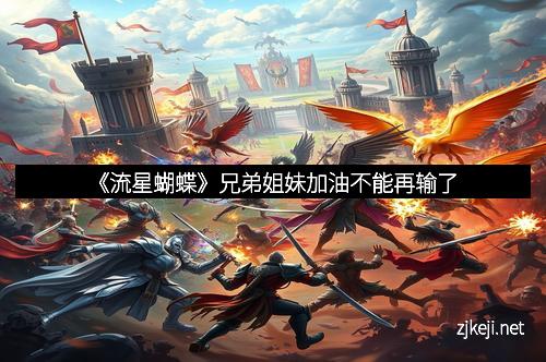 《流星蝴蝶》兄弟姐妹加油不能再输了